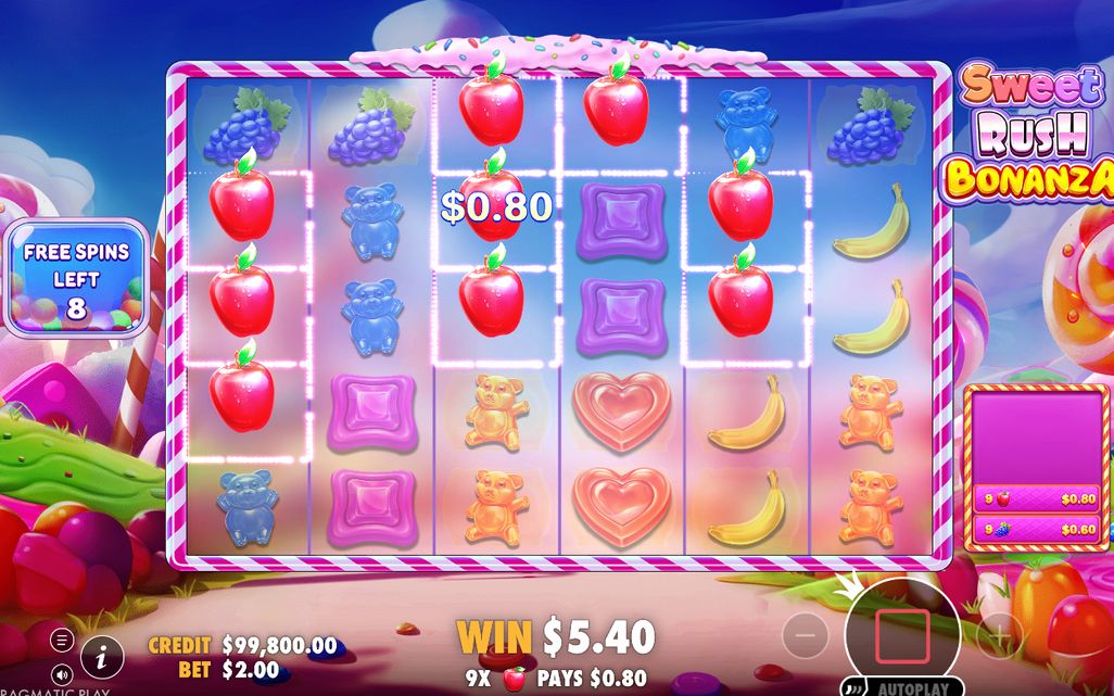 Free Spins-läget i spelets egen grafik